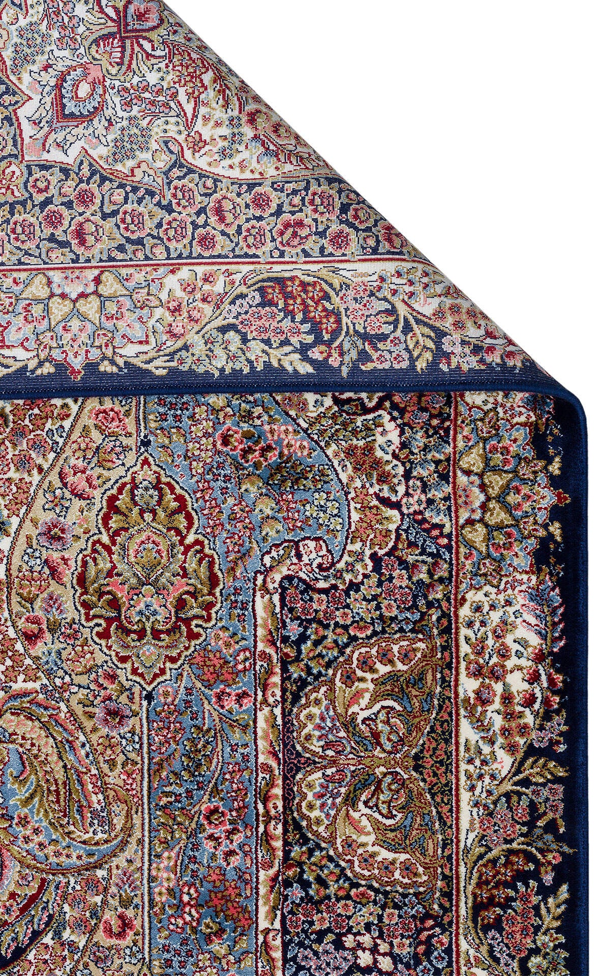 Isfahan Seccade ISF 02 Navy Mavi - Viskon Klasik Desenli Seccade Sık Dokuma Seccade